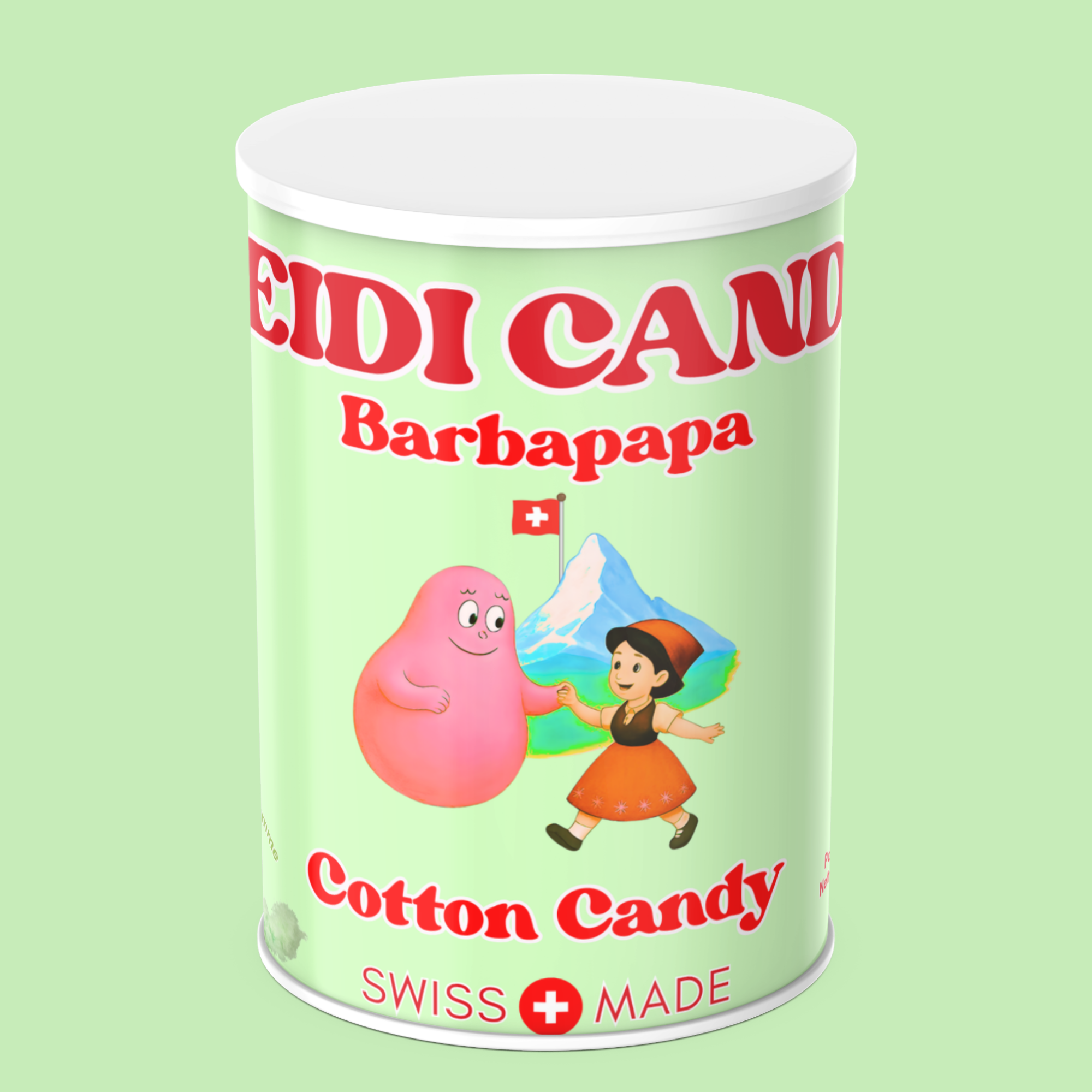 Barbe à Papa HEIDI CANDY en pot à l'arôme juteux GRANNY SMITH