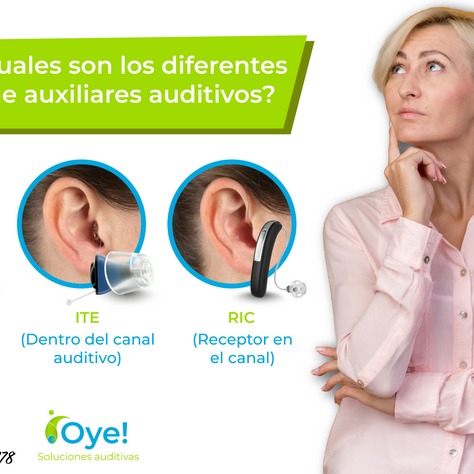 Tipos de Auxiliares Auditivos  