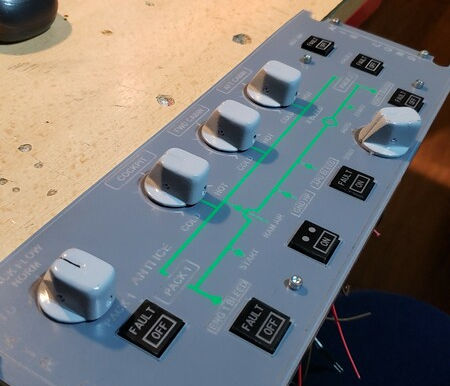 Airbus A320 Overhead AIRCONDITIONING Panel