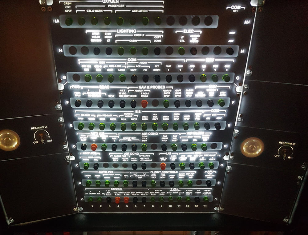 Airbus A320 Overhead Circuit Breaker Panels