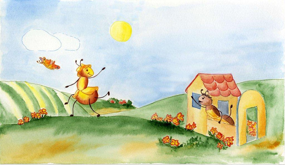 Ziki leaving the house