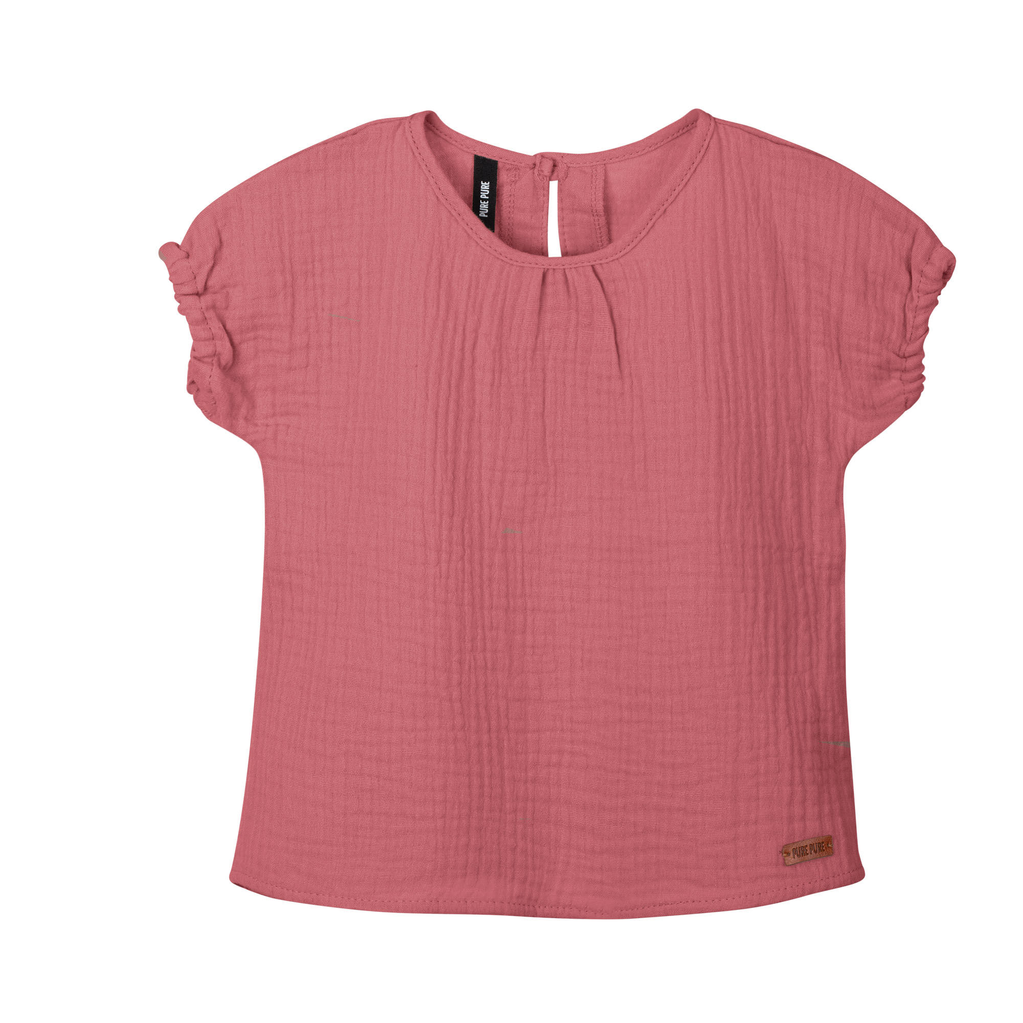 Luftig leichte Musselin-Bluse in mauve-wood