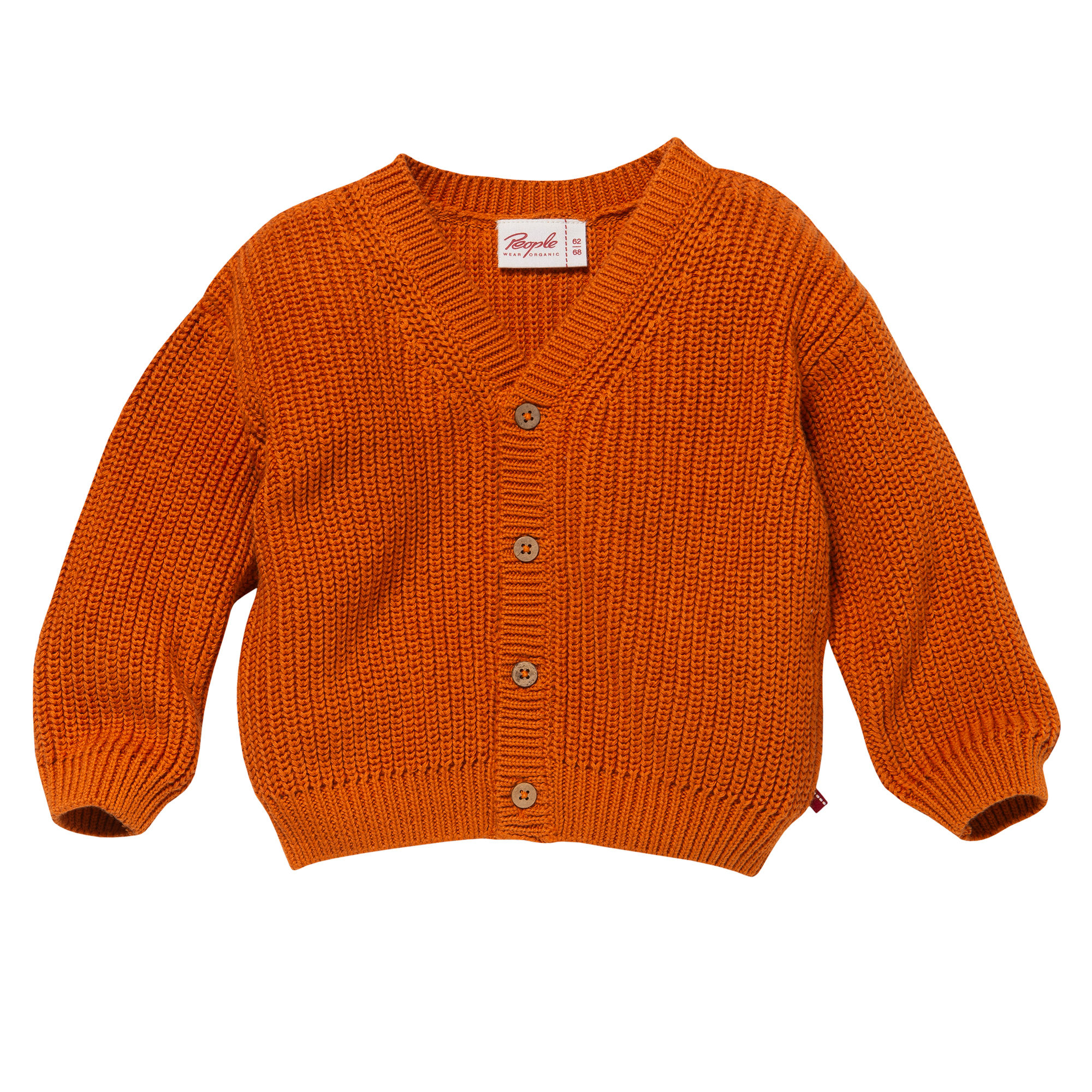 Cardigan Grobstrick orange Vorderseite