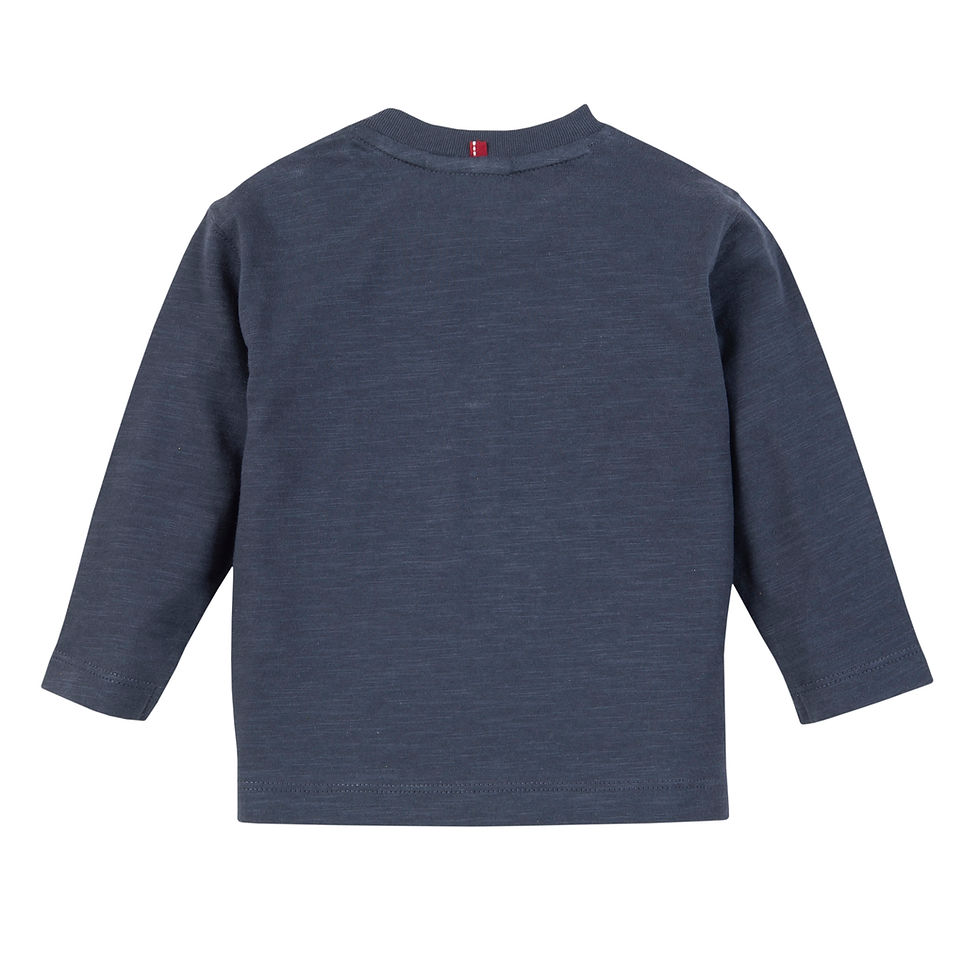 Miniaturbild: Langarmshirt Walross dunkelblau Rückseite