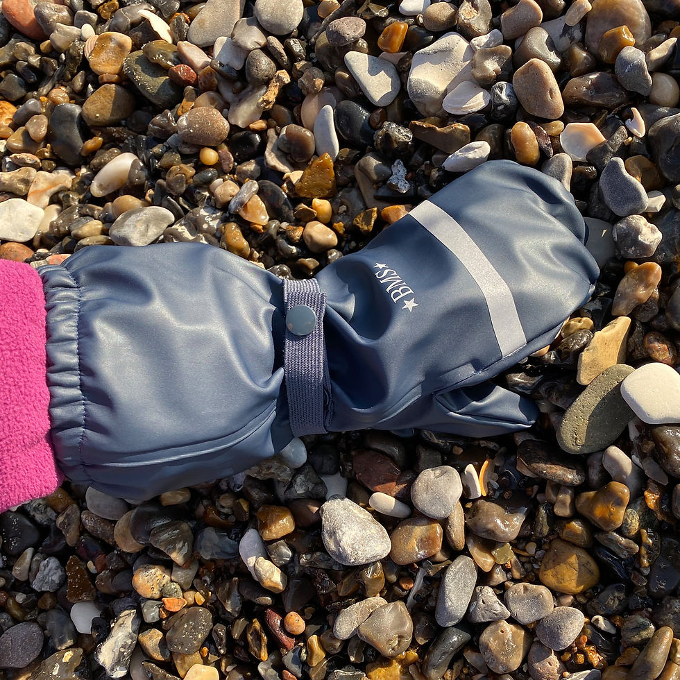 Miniaturbild: BMS Buddelhandschuhe marine getragen
