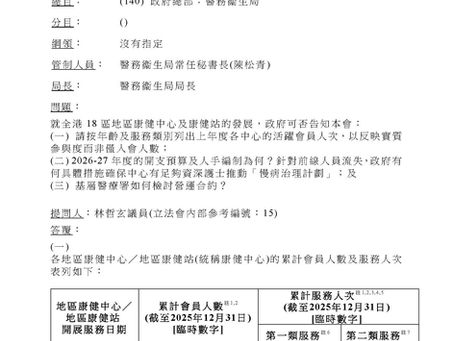 地區康健中心發展：會員活躍度、人手留任及營運合約檢討機制