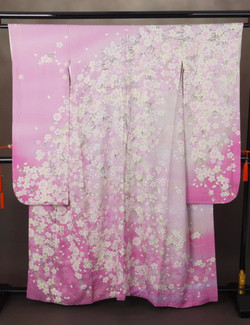 CLASS A 粉紫垂櫻正絹振袖
