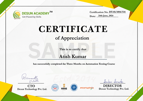 Automation testing course