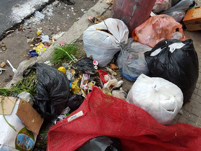 Acumulación de basura en Santa Ana.