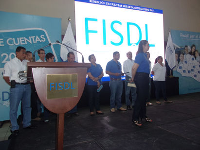 Rendición de cuentas del FISDL en Santa Ana.