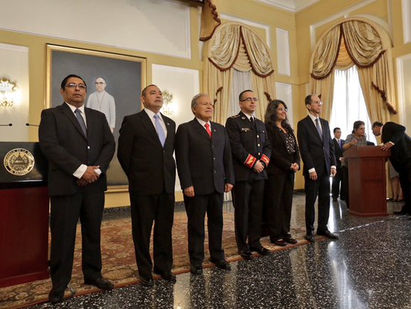 Presidente Sánchez Cerén juramenta a nuevos titulares de Justicia y Seguridad, SECULTURA y la PNC