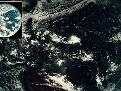 Así se ve la tierra desde el espacio.