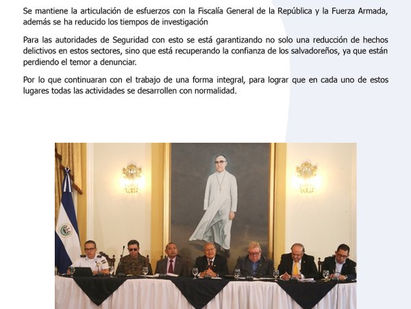 Presidente anuncia entrega de bono a personal de seguridad, contratación de más fiscales y becas de