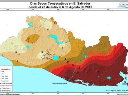 Sequía severa en El Salvador