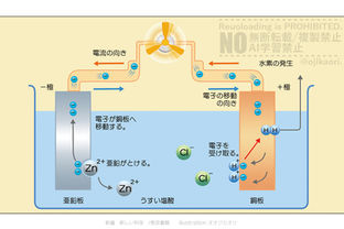 ダニエル電池のしくみイラスト