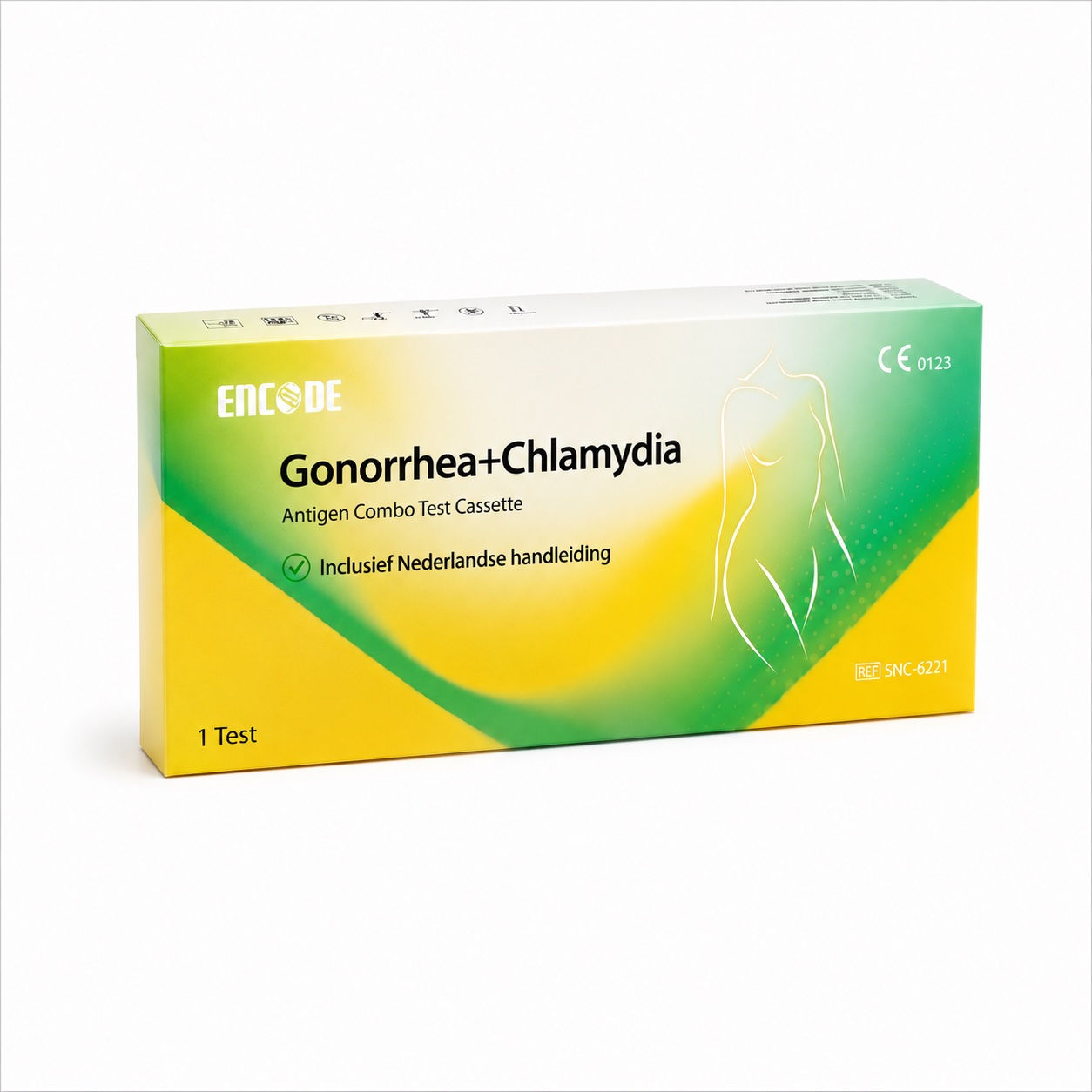 Chlamydia & Gonorroe Zelftest – Thuistest Man of Vrouw - 1 stuk