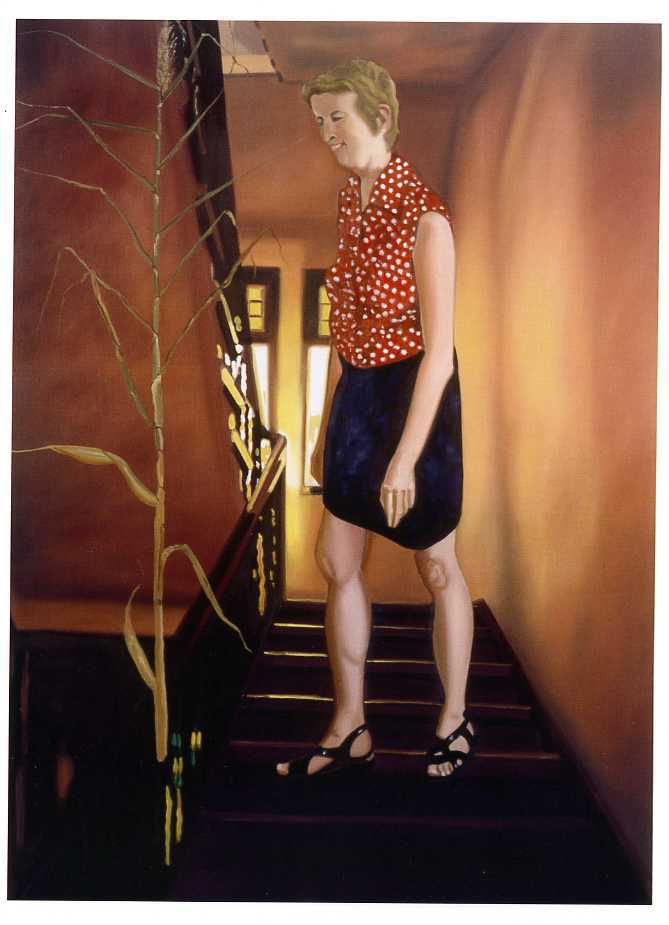 self portrait with a reed