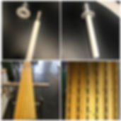 Anodised gold recessed slotted track & Powder coated spigot
