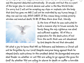 We live in the days of Noah