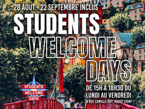 STUDENT WELCOME DAYS - Erasmus & International Students in Lyon