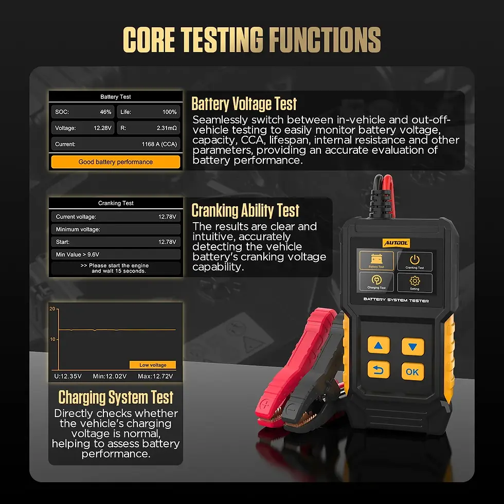 Thumbnail: AUTOOL BT360 8-29v Car Battery Diagnostic Tester