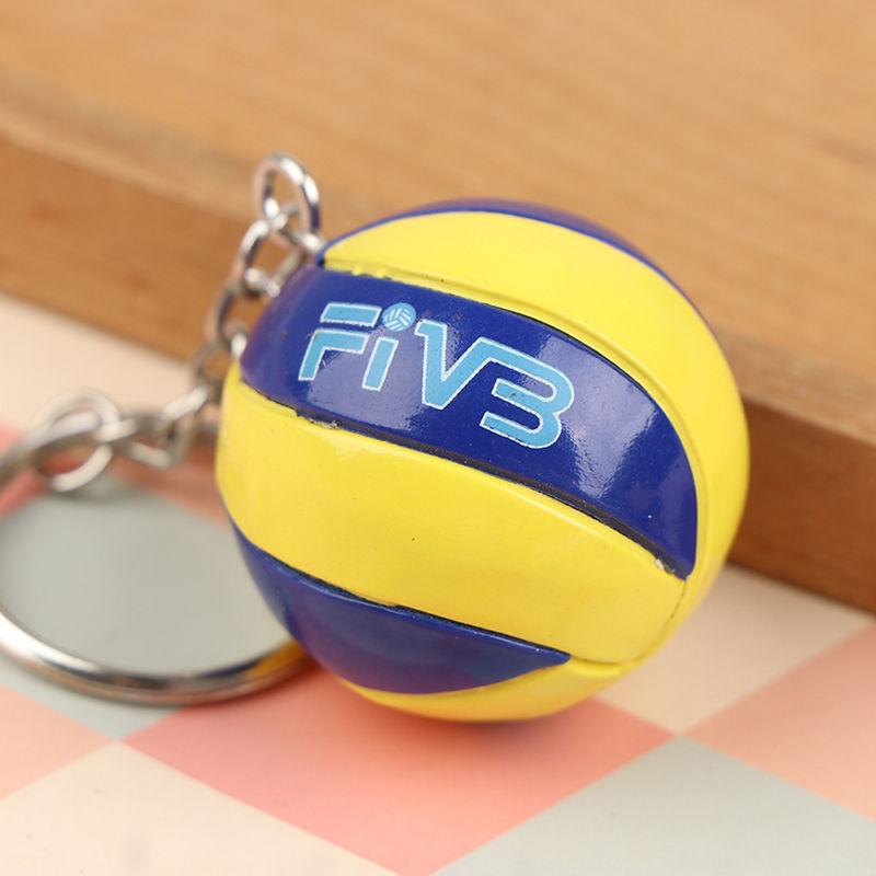 Miniatura: 1xFashion PVC Volleyball Keychain Ornaments Business Volleyball Gifts Beach Ball