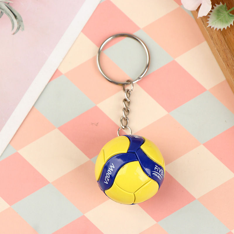 Miniatura: 1xFashion PVC Volleyball Keychain Ornaments Business Volleyball Gifts Beach Ball