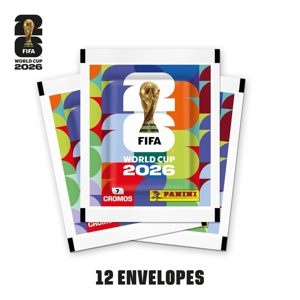 Blister pack with 12 FIFA World Cup 2026 USA sticker packs — Pre-sale