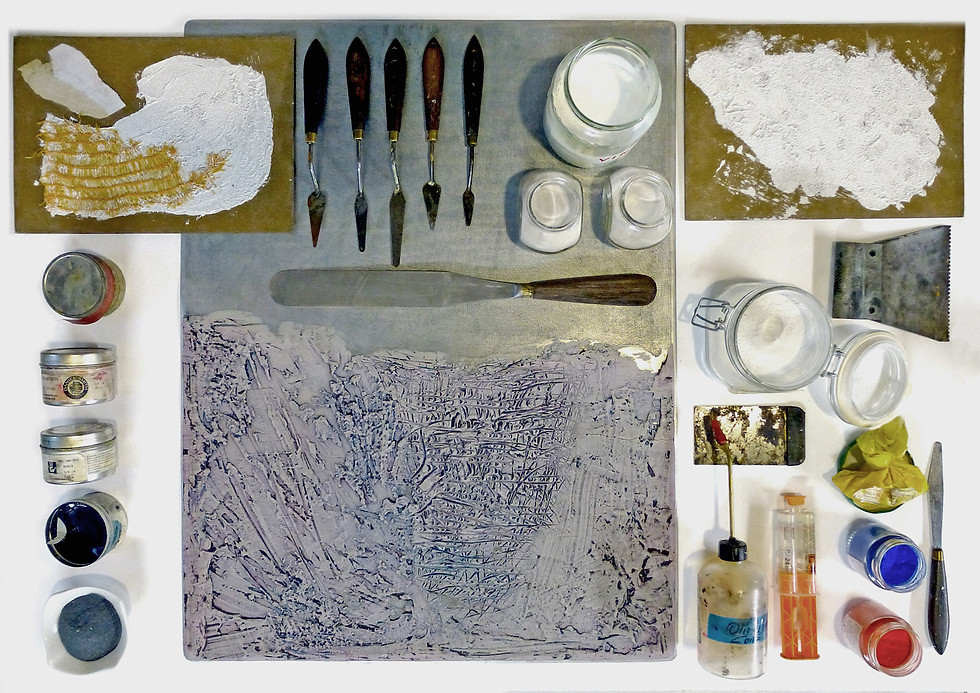 Strumenti per collografia dell'Armadillo Atelier