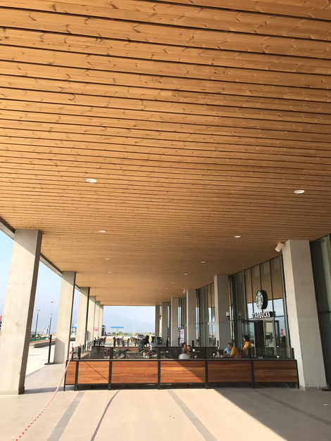 Thermopine ceiling