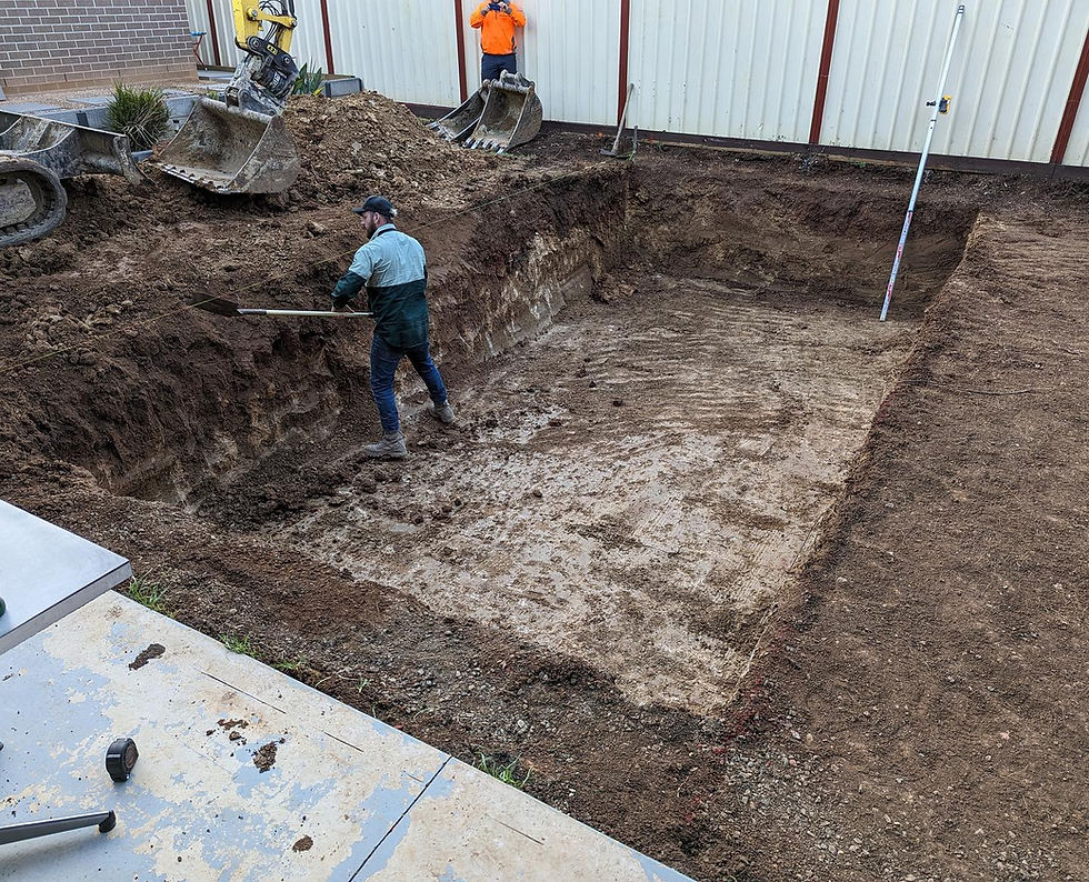 In ground spa prep