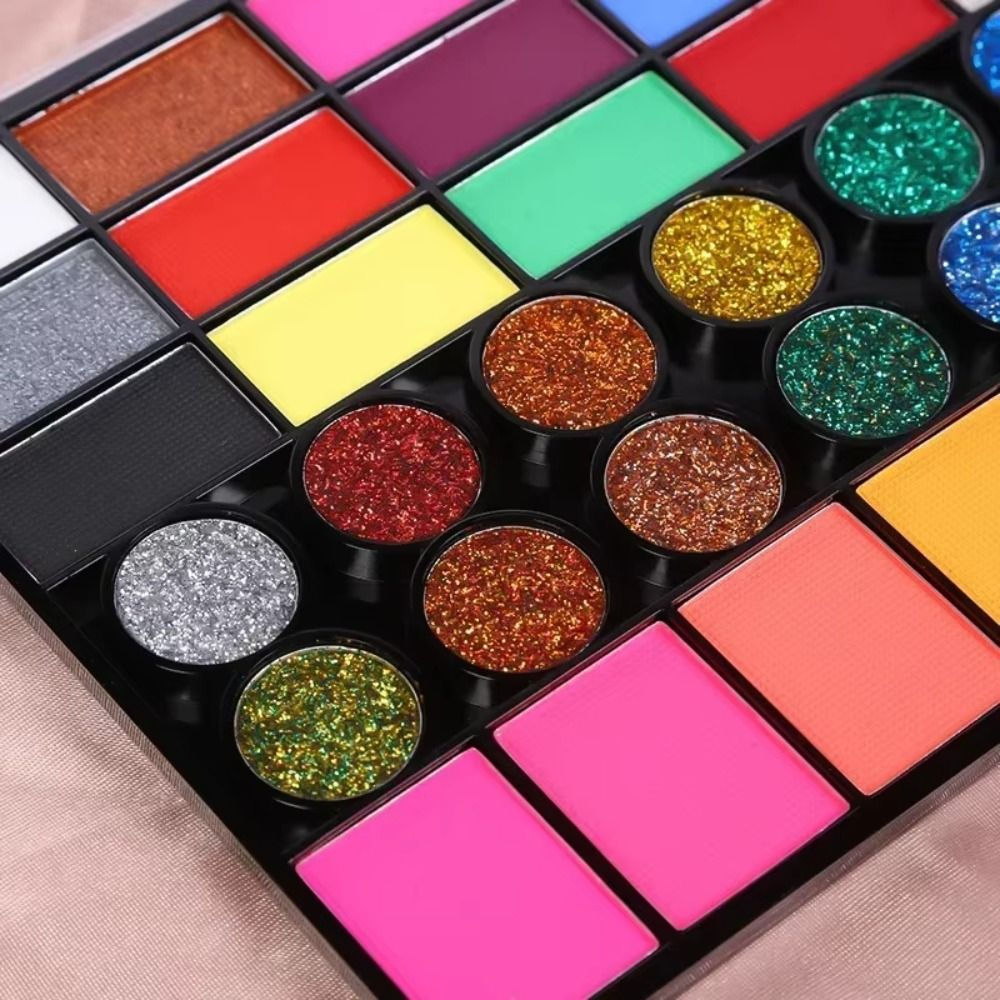 Multicolour Body Face Painting Kit Makeup Waterproof Body Art Painting Easy To C
