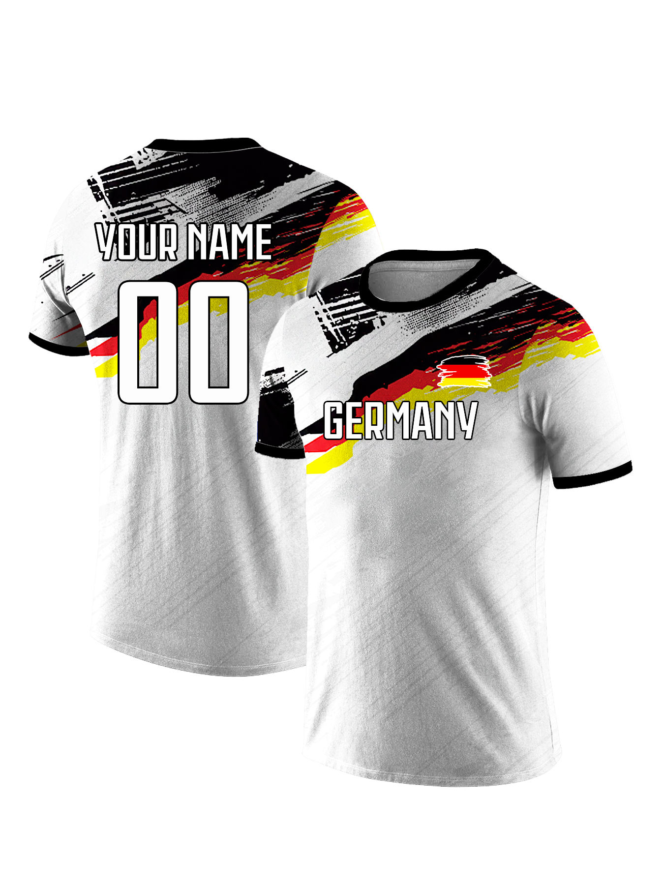 Customized Men's Germany National Team Soccer T-shirt Personalized Name Number F