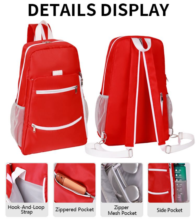 Thumbnail: Tennis Racket Backpack for 2 Rackets Large Capacity Waterproof Outdoor Sports Ba