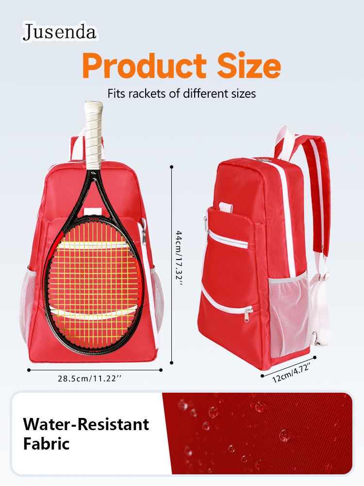 Thumbnail: Tennis Racket Backpack for 2 Rackets Large Capacity Waterproof Outdoor Sports Ba