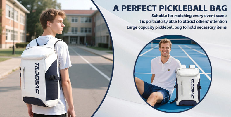 Thumbnail: Unisex Padel Pickleball Racquet Backpack Waterproof Large Capacity Badminton Pic