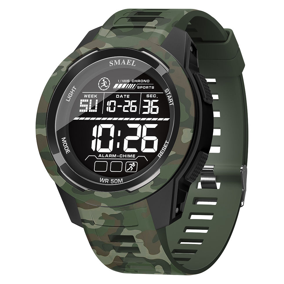 Thumbnail: New SMAEL 8105 Watches Camo Strap Military Sport Watch for Men Clock Fashion Dig