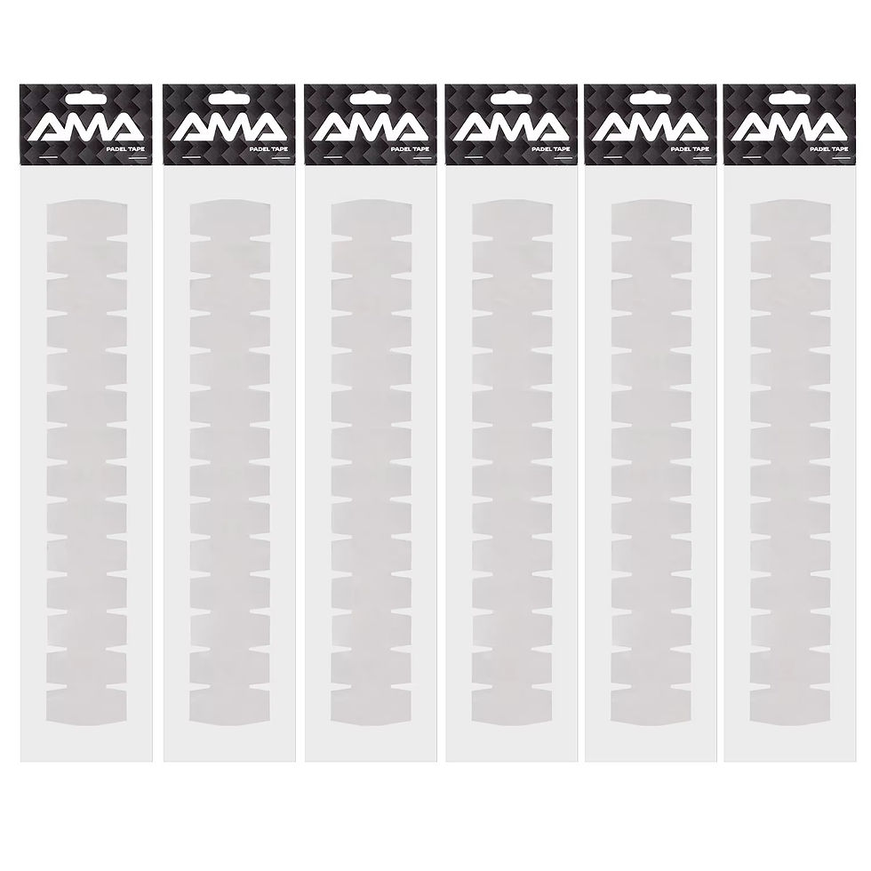 Thumbnail: AMA SPORT Padel Racket Edge Protector Black/Clear 2 Color for Choose 55mm Width 