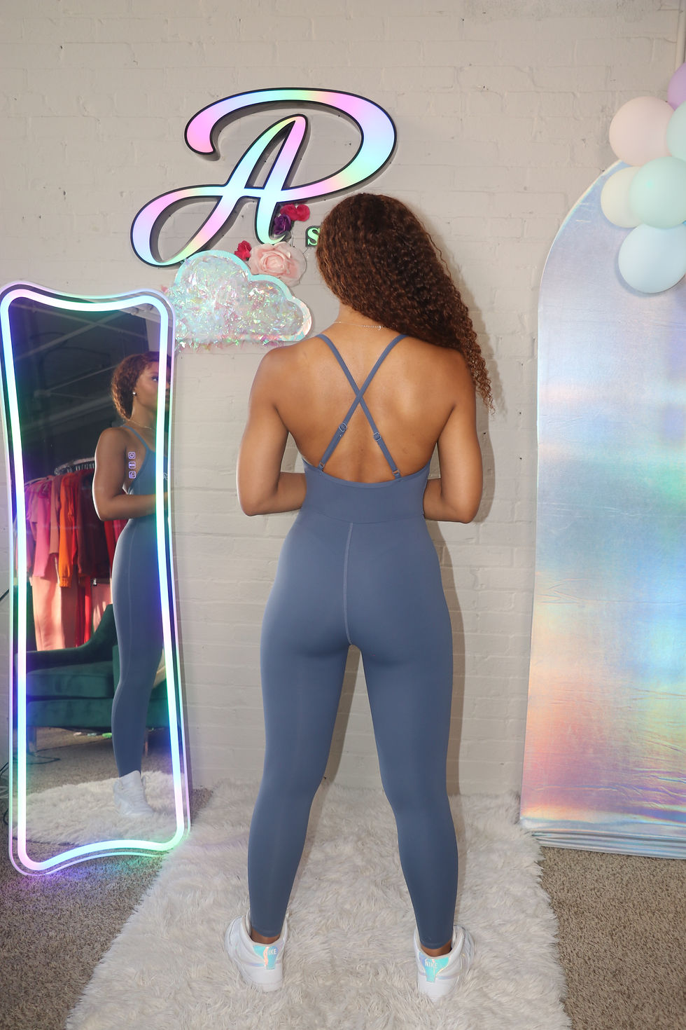 Thumbnail: Grey Ice Athleisure Jumpsuit 