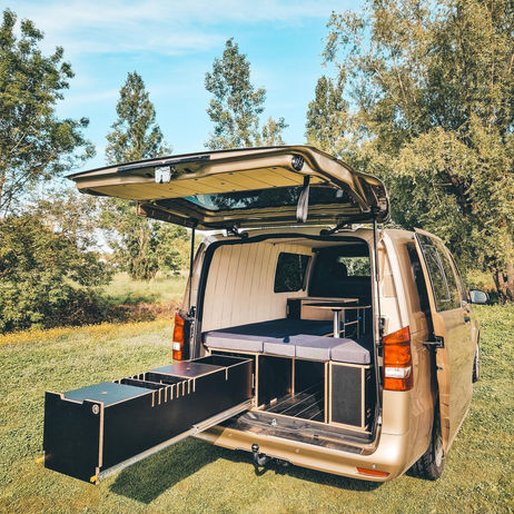 Lit peigne, module de rangement, cuisine et table amovible ASSYNT pour Mercedes Vito