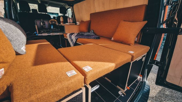 Aménagement van Transit Custom.