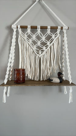 Tablette en macramé