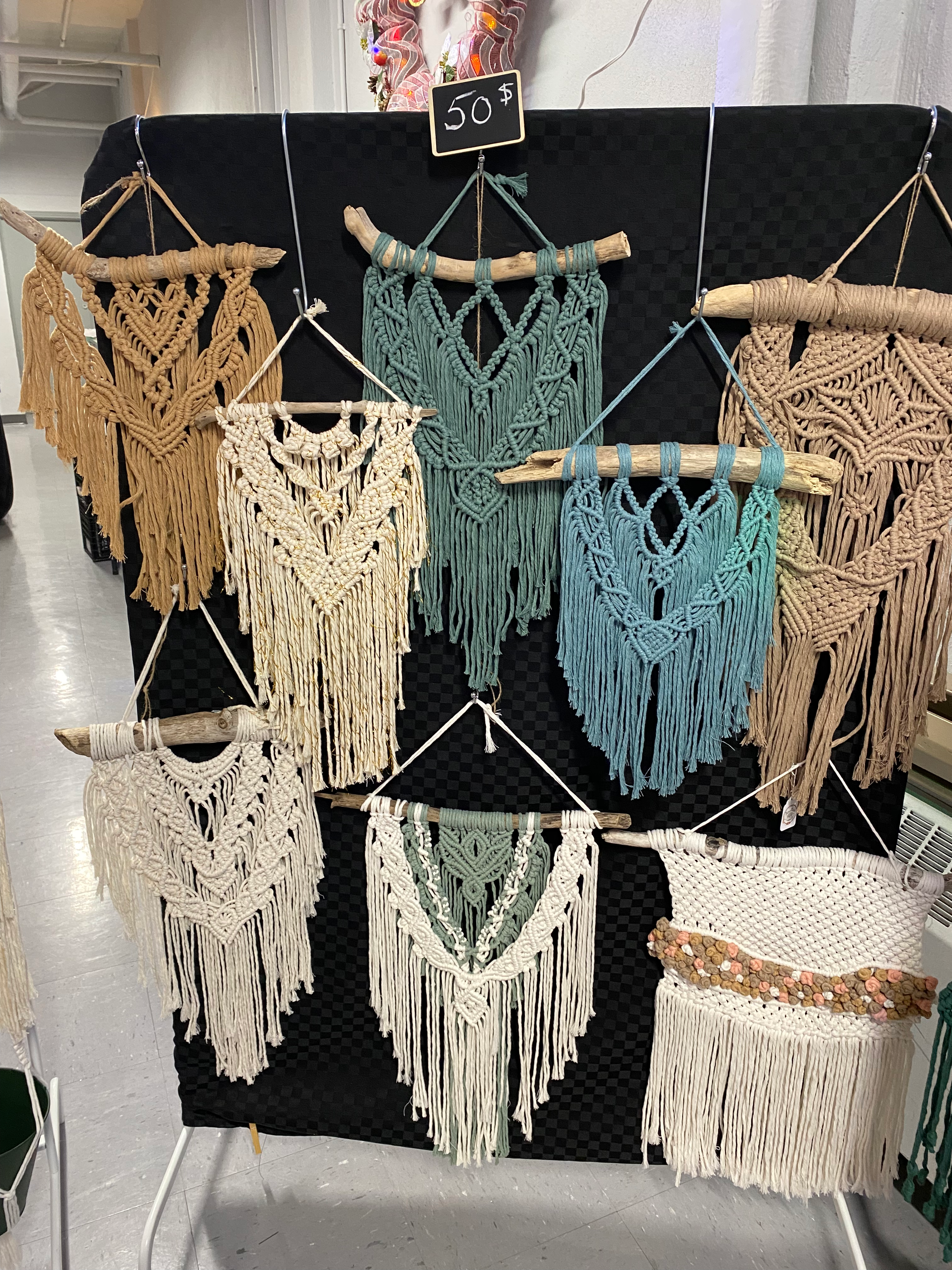Suspension macramé 