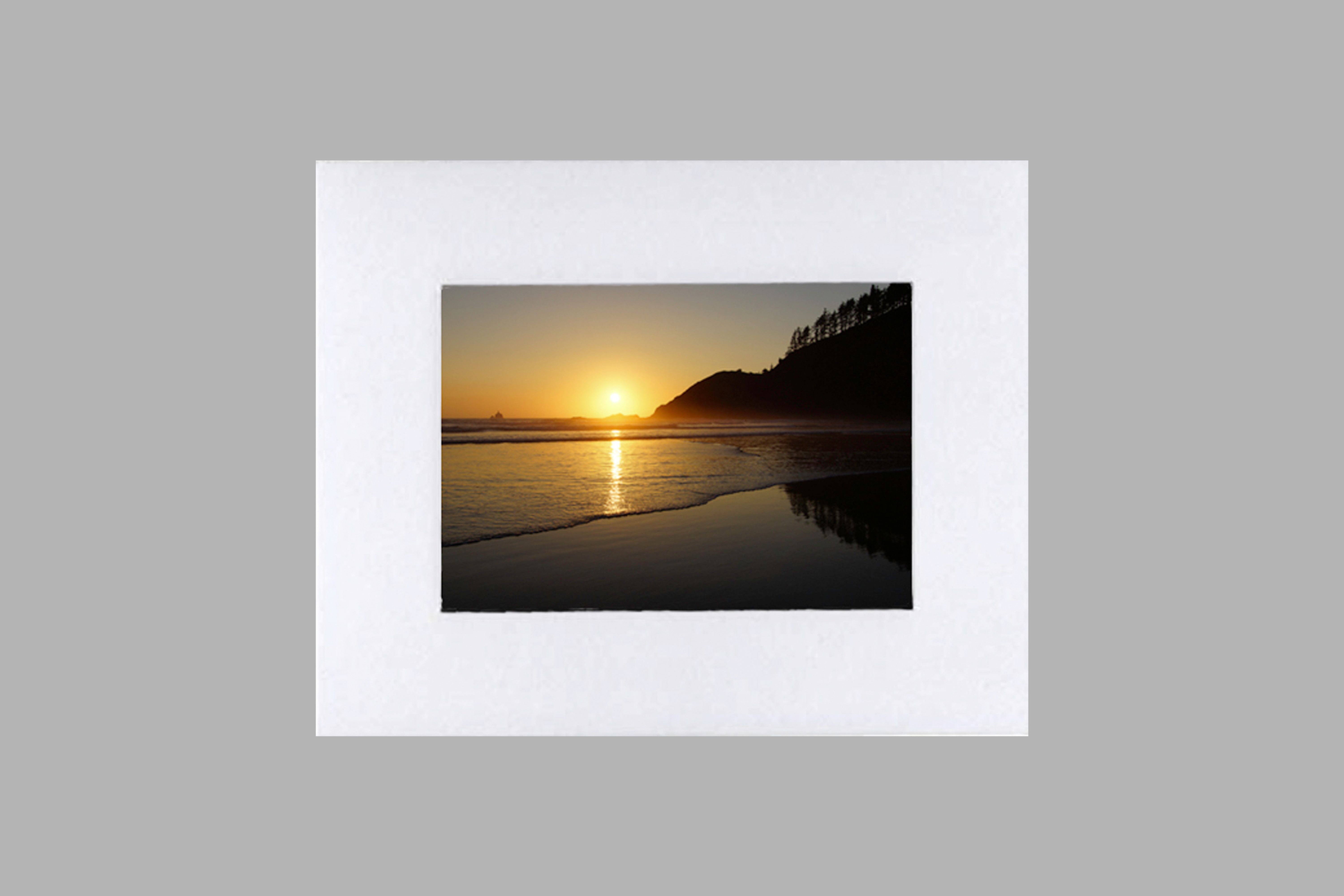 20 x 24 Matted Print - Ecola Sunset