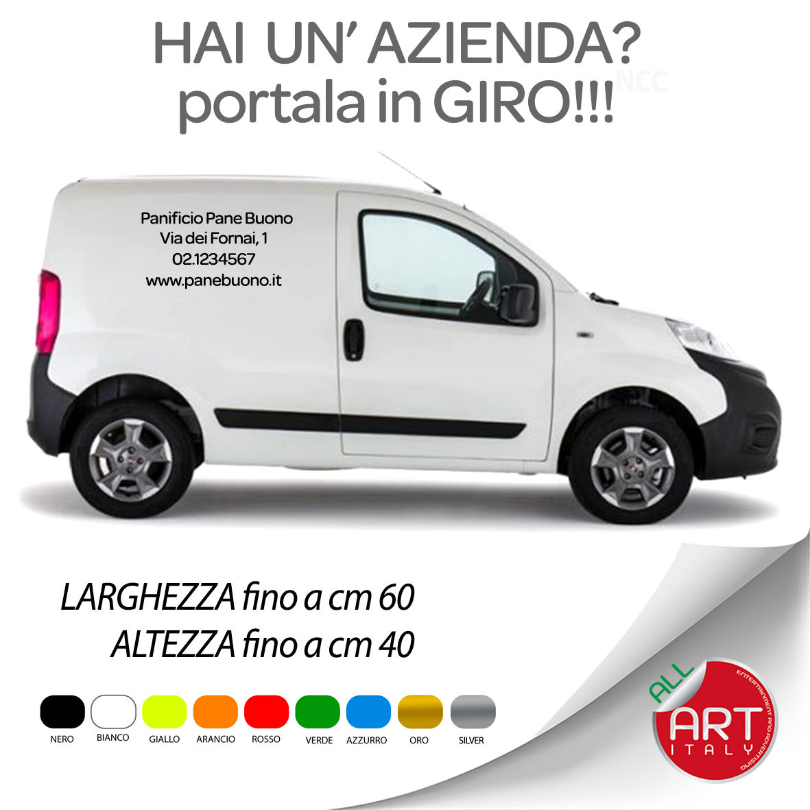 scritta adesiva per veicoli aziendali, furgoni, flotte, auto, tuning