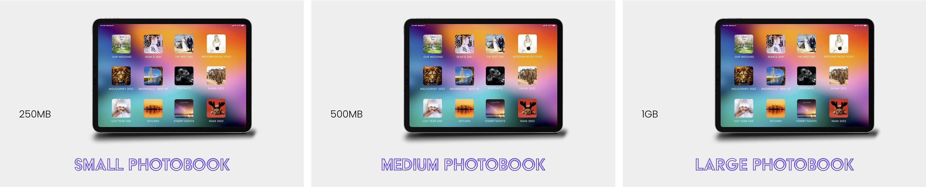 custom app ipad screen
