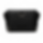 Thumbnail: Black leather sling bag back view with strap