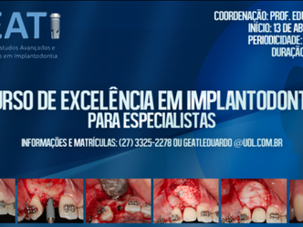 NOVA TURMA DO CURSO DE EXCELÊNCIA EM IMPLANTODONTIA INICIA DIA 13/04/2017