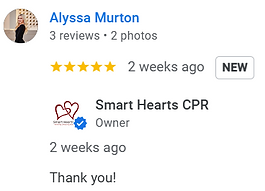 5 star google review, Loved the flexible schedule and practical, real-life examples