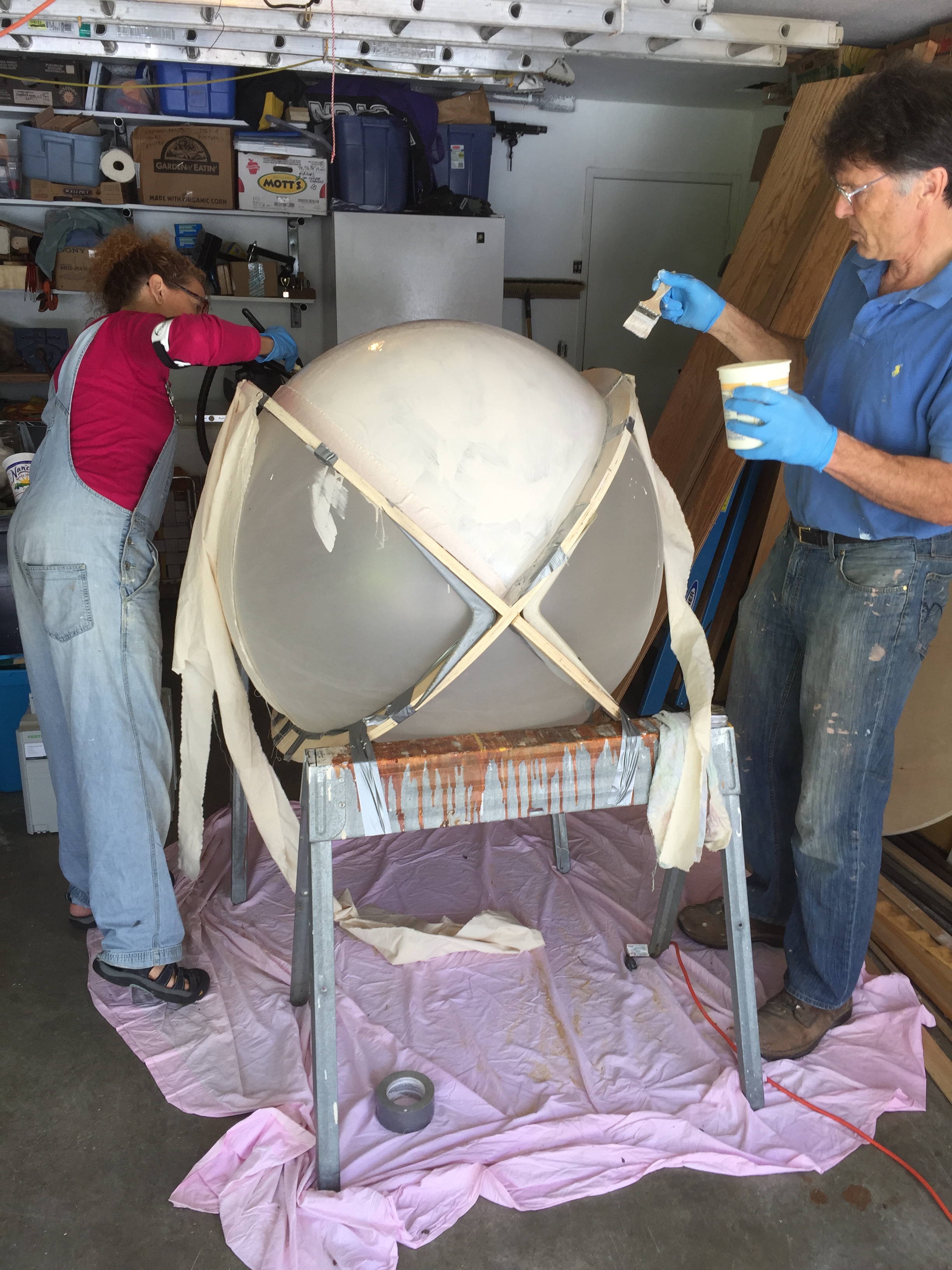 Interior "bubble" being formed